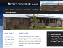 Tablet Screenshot of davidsreadybuilthomes.com